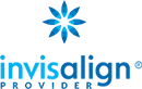 Invisalign provider logo with blue star symbol and text